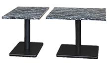 T-ブラックマーブルテーブル 脚付セット