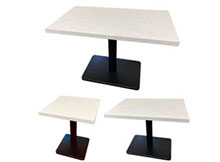 T-ホワイト石目調テーブル 脚付セット