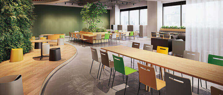 フードコート家具テーブル