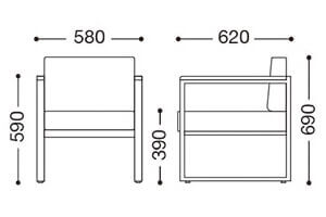 クレモアM(屋外対応別張品)サイズ