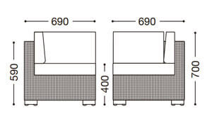 ロードスC(屋外対応別張品)サイズ