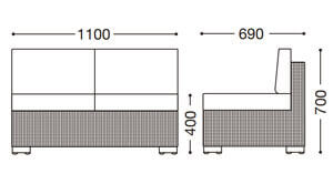 ロードスL 肘なし(屋外対応別張品)
