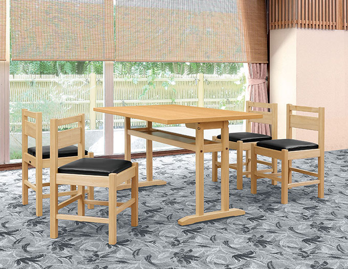 阿山椅子 ＆ HL 棚付 - 太子 テーブルセットイメージ