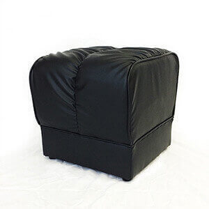 エクレ角スツール ブラック