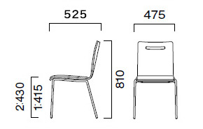 キーノA(4本脚)抗ウイルス仕様 サイズ