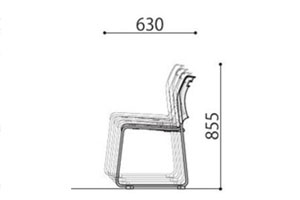 SFIDA-B スタッキングサイズ