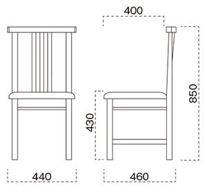 桐竹椅子サイズ
