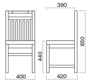 黒滝椅子サイズ