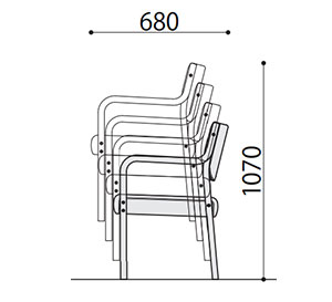 MC-950スタッキングサイズ