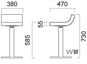 アディ VV-SI脚 サイズ