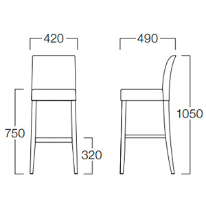 カトレア カウンターチェア