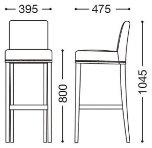 レスタックS80(鋲打ち仕上げ)サイズ