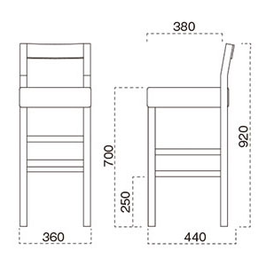 青葉スタンド椅子サイズ
