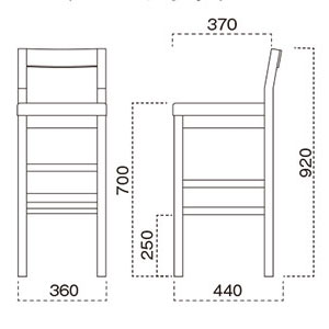 吉野スタンド椅子サイズ