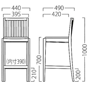ノワールスタンドサイズ