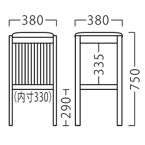 バーチースタンドサイズ