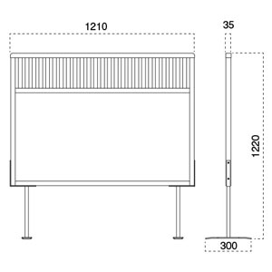 衝立6130-9127 サイズ