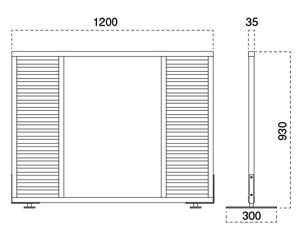 衝立6150-9126 ヨコサイズ