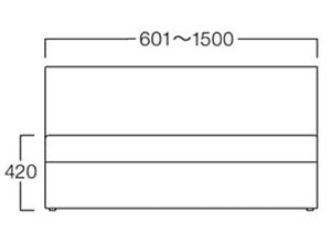 メローW601~1500 サイズ