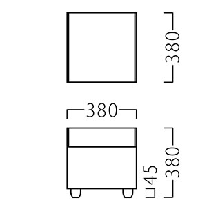 D-4557(アイリススツール)サイズ