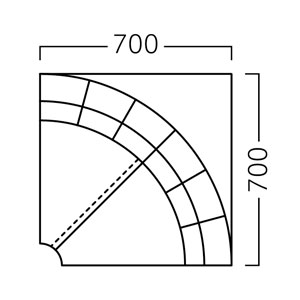 グラウルコーナーサイズ