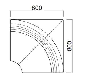 カリアス角コーナーサイズ