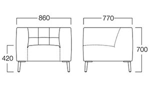ローラン1人掛サイズ