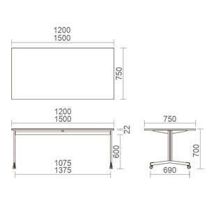 テーブルサイズ