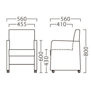 ベリルキャスター付サイズ