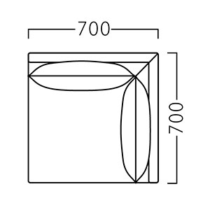 デージコーナーサイズ