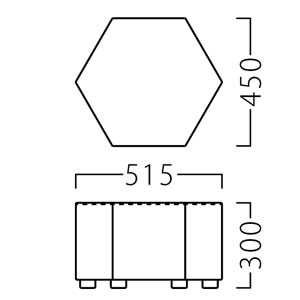 ヘキサ300サイズ