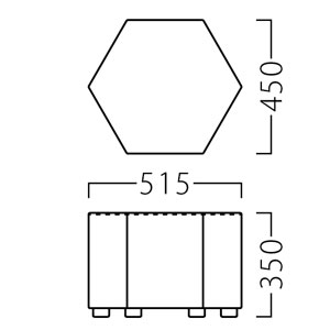 ヘキサ350サイズ