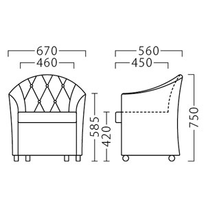 リラークイス(キャスター付)サイズ