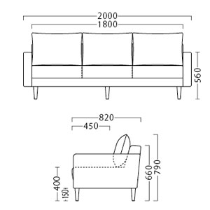 シェスタ3Pサイズ