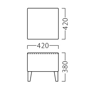 クラムスツールサイズ