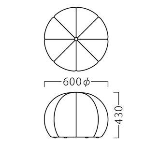 カボー600φサイズ