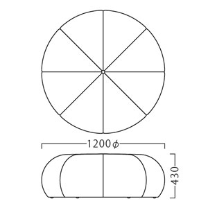 カボー1200φサイズ