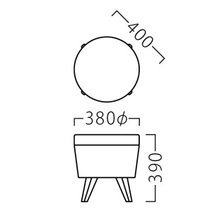 プティッツスツールサイズ