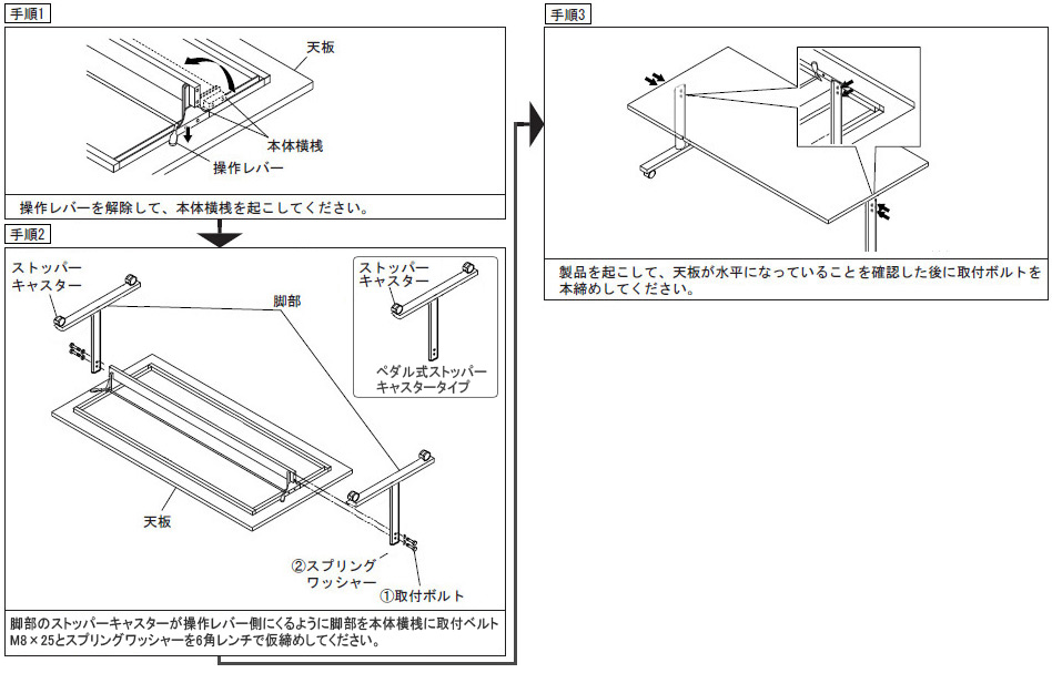 TRVシリーズ組み立て図