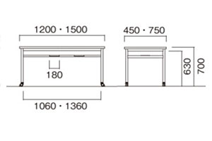 RHM【キャスタータイプ】W1200/W1500サイズ