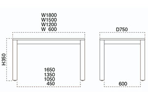 長門Ⅰ座卓サイズ