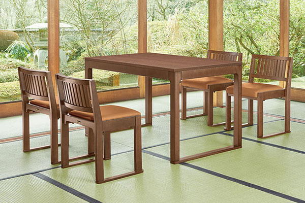 長門Ⅱソリ付テーブル D