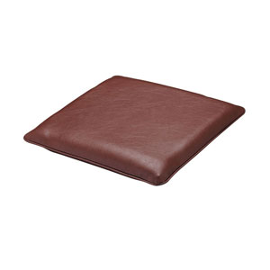 レザー座布団(小)40厚 390角 茶色