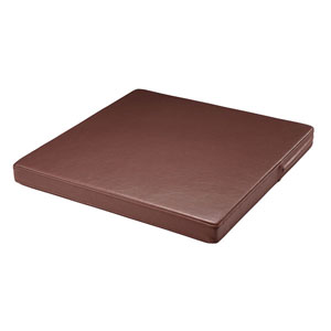 レザー座布団（大）50厚 500角 茶色